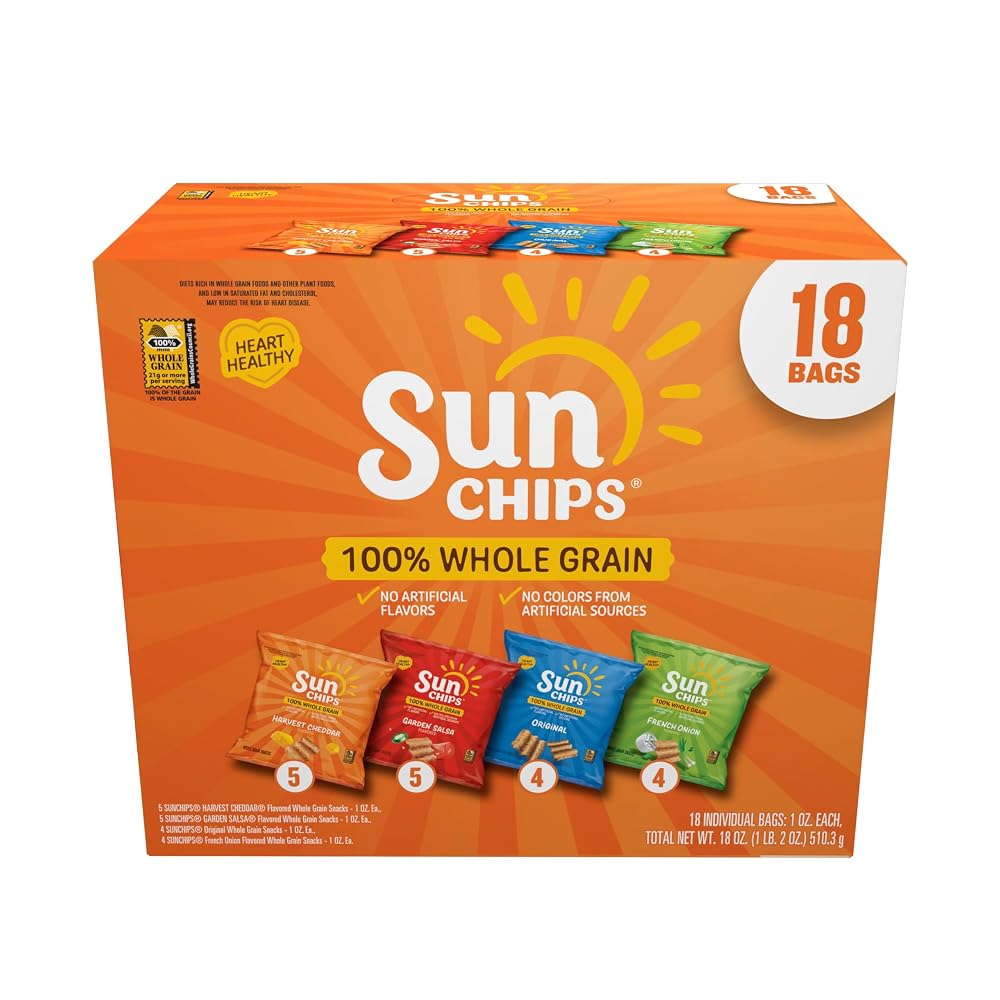 Sunchips Mix Variety Pack Whole Grain Chips - 18 Count