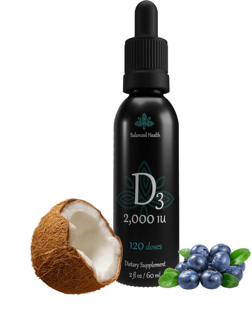 Buried Treasure Balance Health D3 2000 IU Liquid Drops - 2 Fl Oz