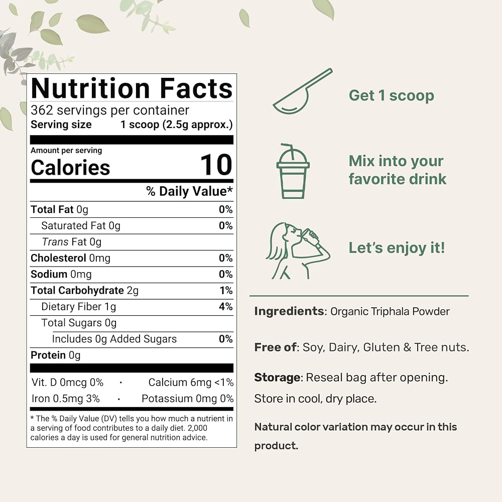 Micro Ingredients Organic Triphala Powder - 2 Pounds - image 2