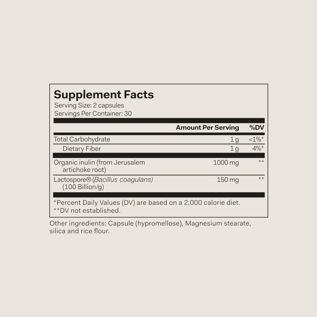 The Nue Co. Pre + Probiotic Supplement Synbiotic - 60 Capsules - image 2