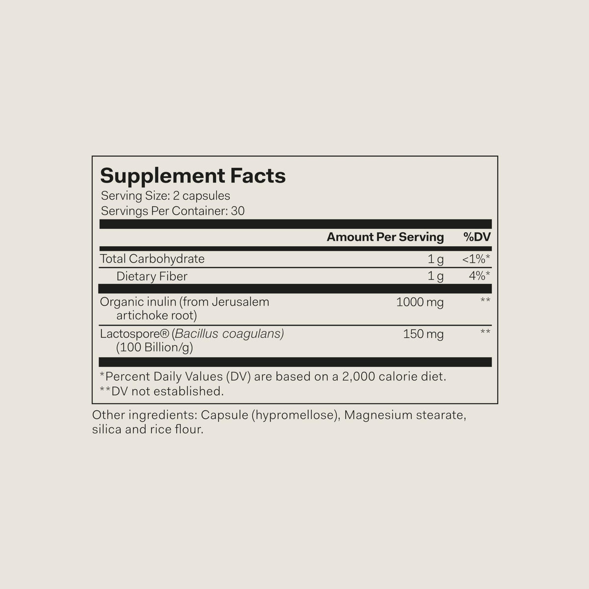 The Nue Co. Pre + Probiotic Supplement Synbiotic - 60 Capsules - image 2
