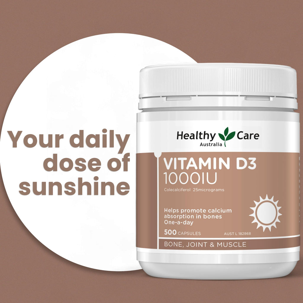 Healthy Care Vitamin D3 1000 IU - 500 Capsules - image 2