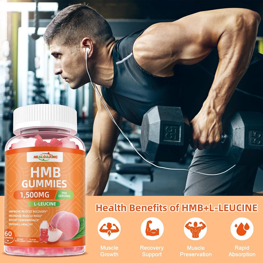 HEALOADING HMB and Leucine Gummies Supplement - 60 Gummies - image 5