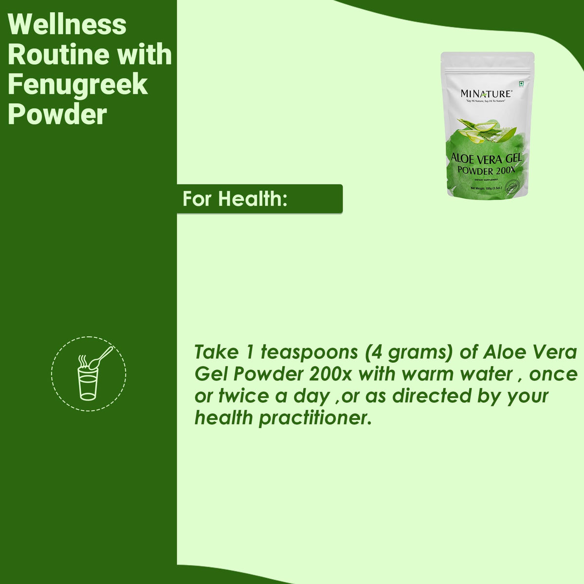 minature Aloe Vera Gel Powder 200x - 100g - image 4