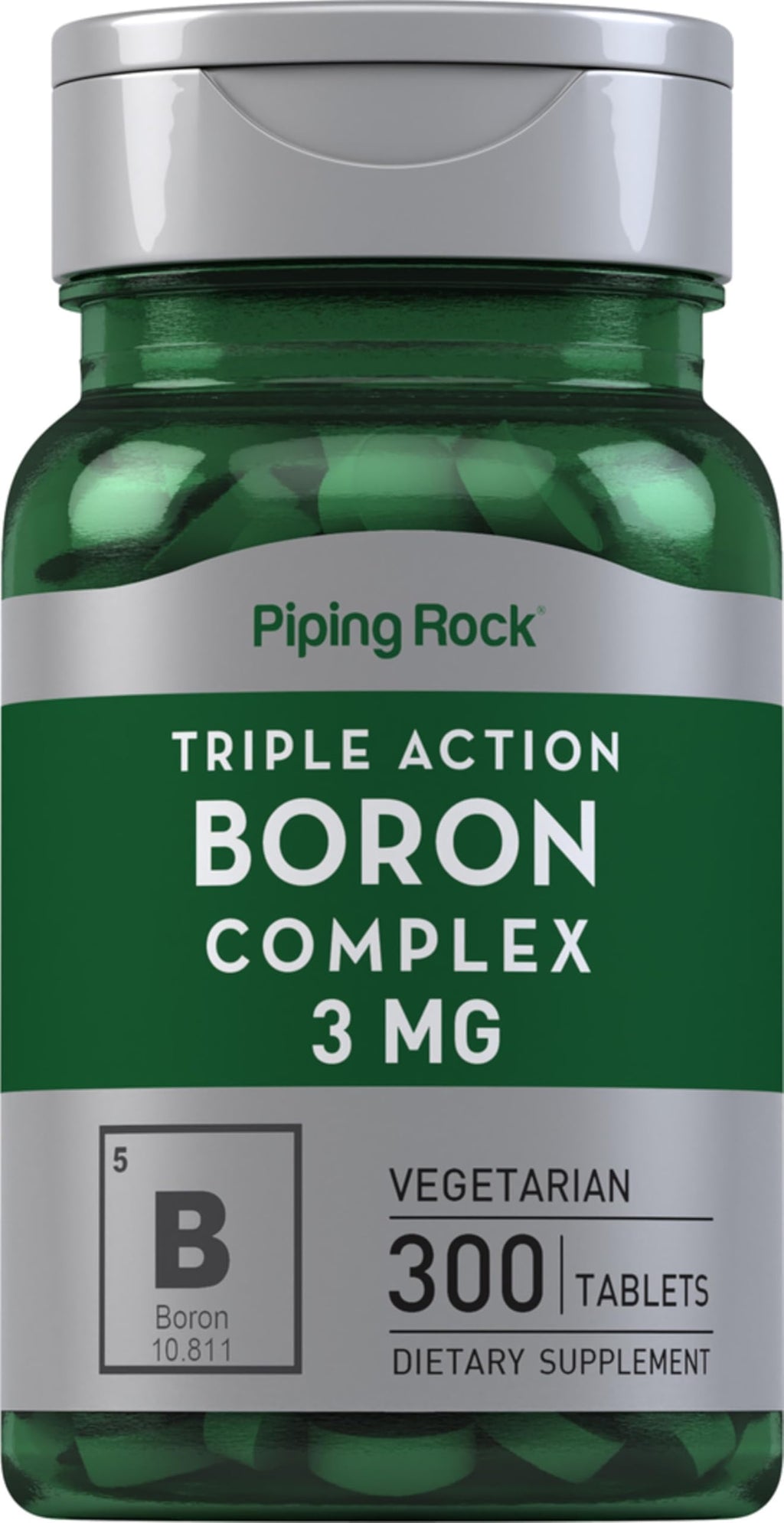 Piping Rock Boron 3mg Supplement - 300 Tablets