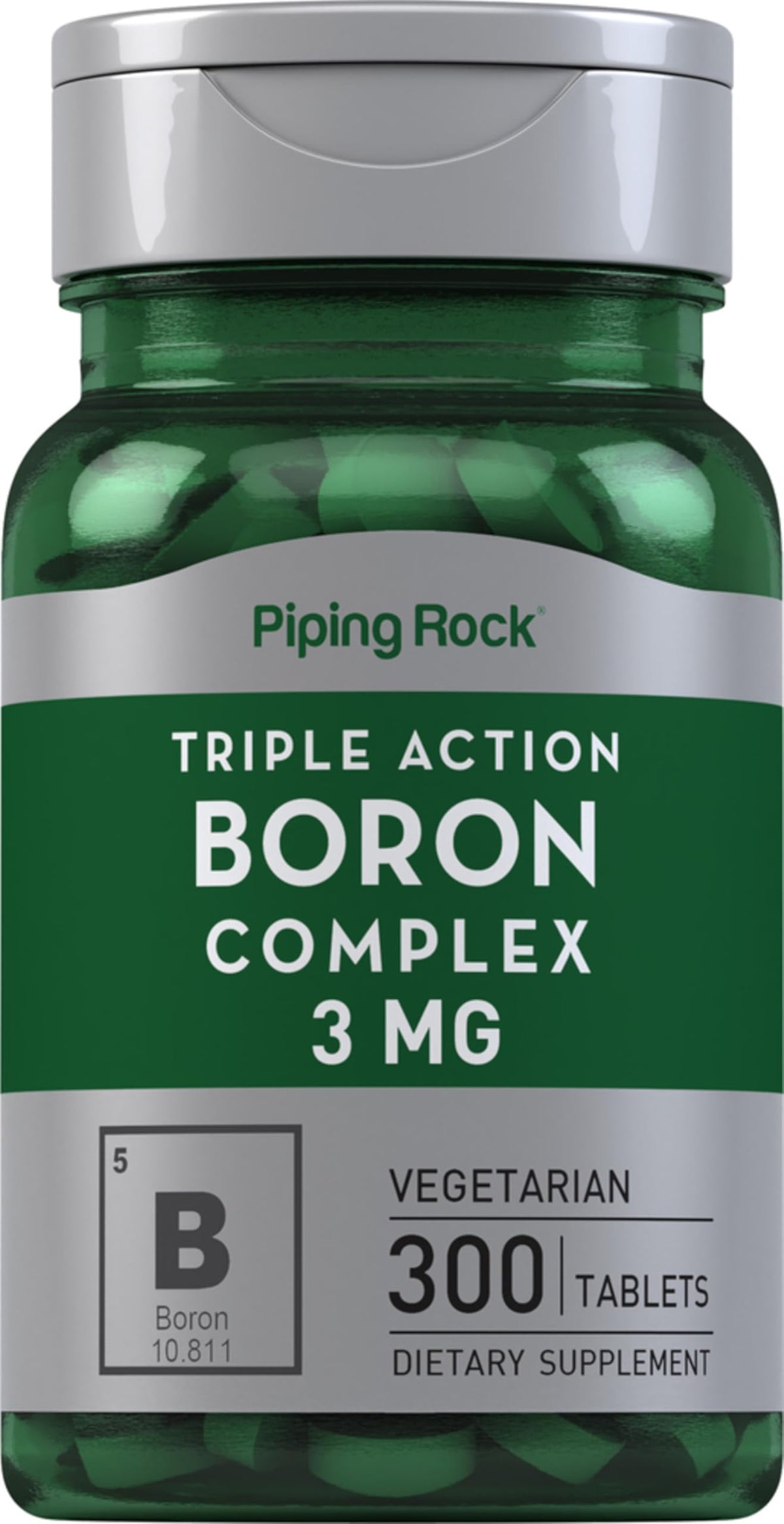 Piping Rock Boron 3mg Supplement - 300 Tablets