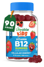 Lifeable Sugar Free Kids Vitamin B12 Gummies 1000 mcg - 90 Gummies