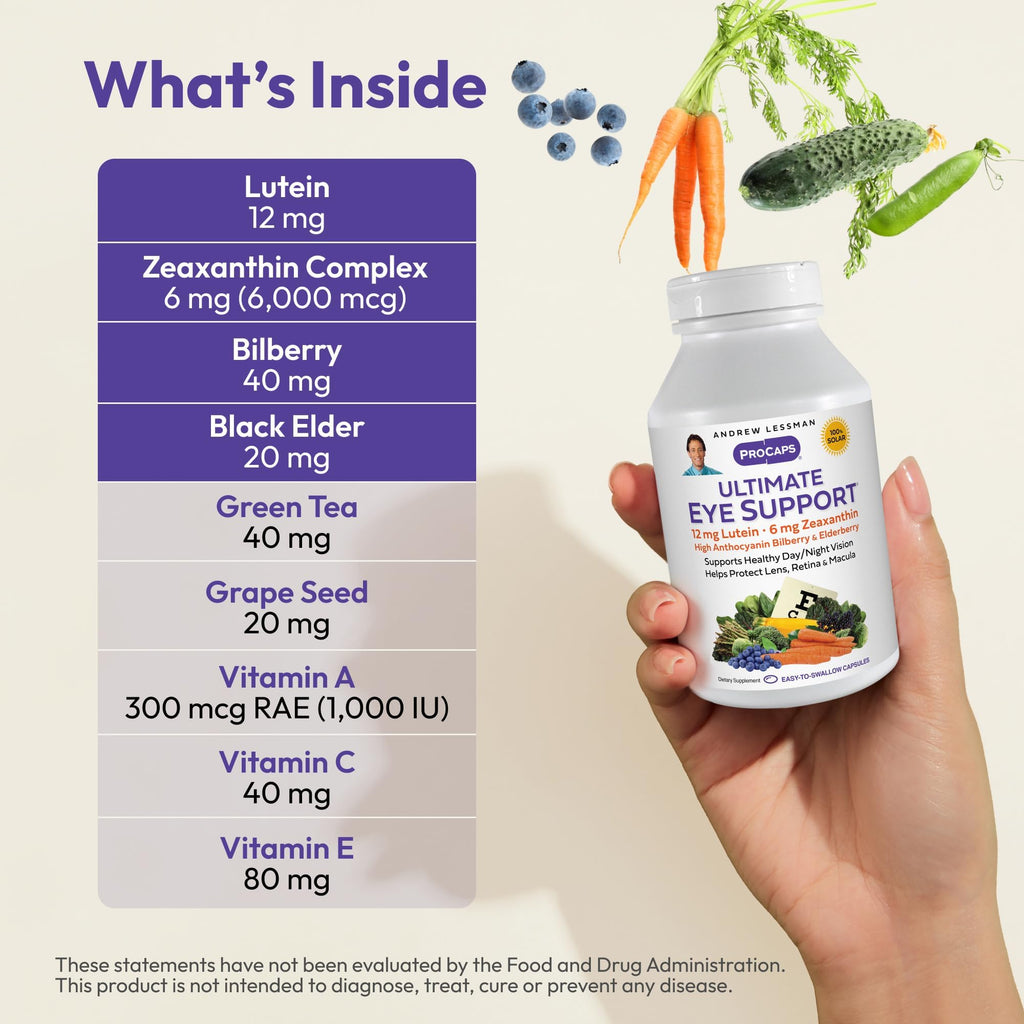 ANDREW LESSMAN Ultimate Eye Support Softgels - 12mg Lutein