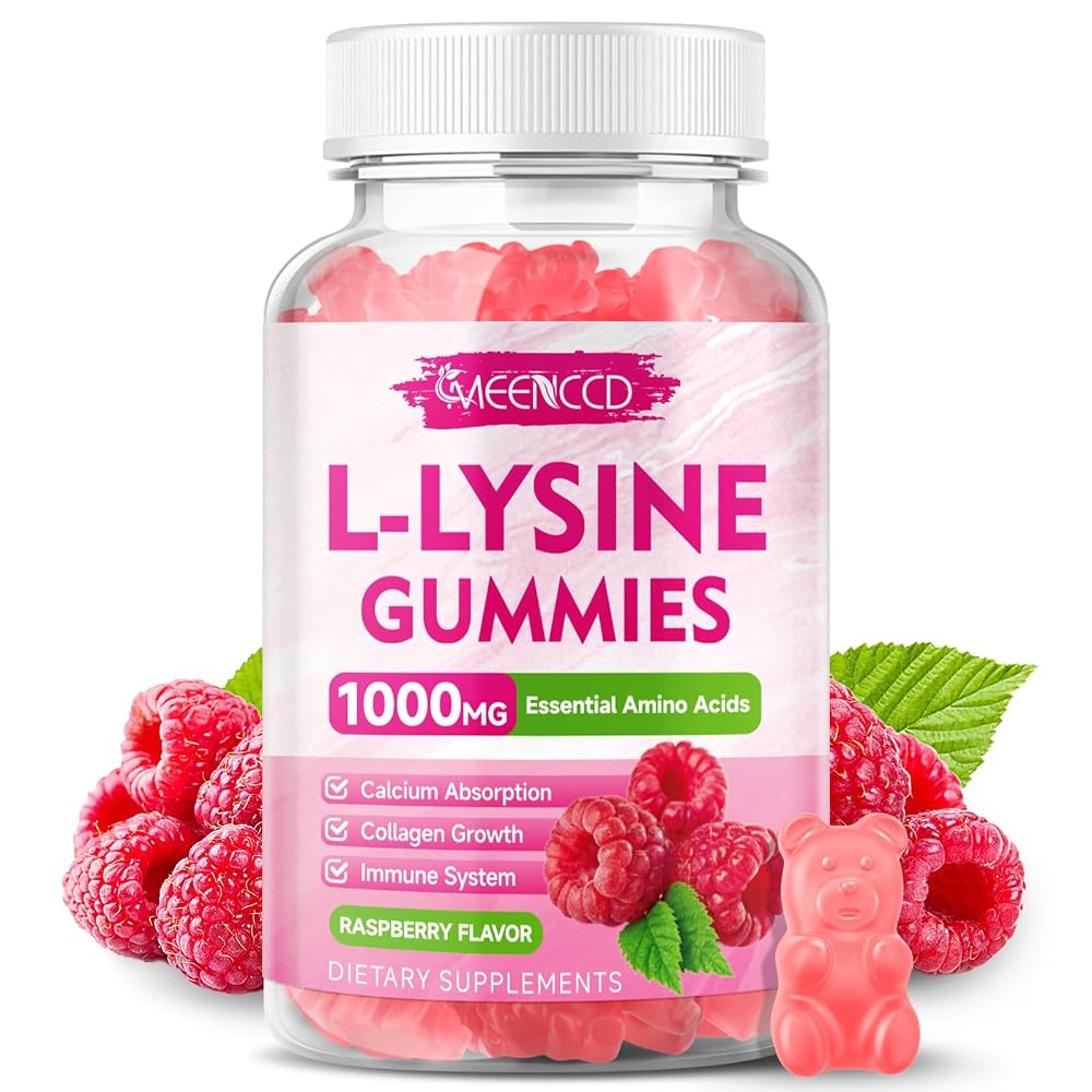 MEENCCD L-Lysine Gummies, Raspberry