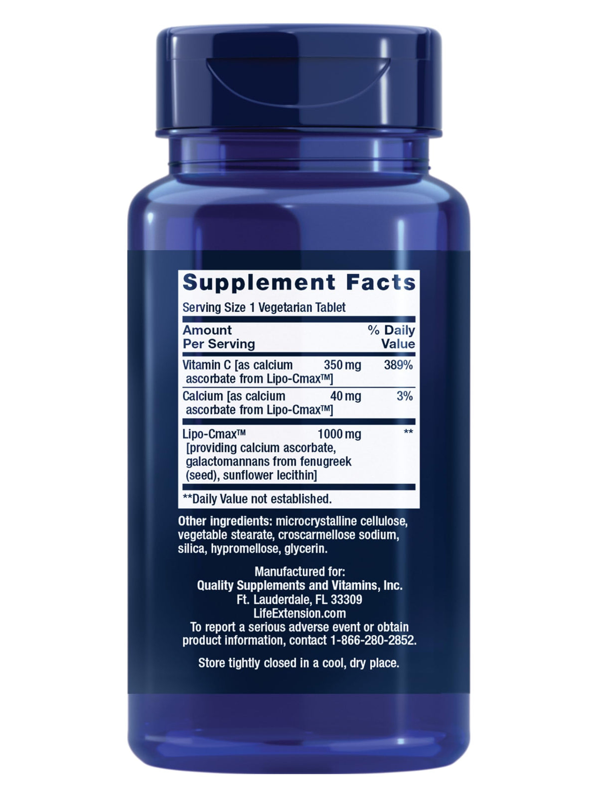 Life Extension Vitamin C 24-Hour Liposomal Hydrogel - 60 Tablets - image 2