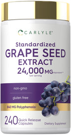Carlyle Grape Seed Extract Supplement - 240 Capsules