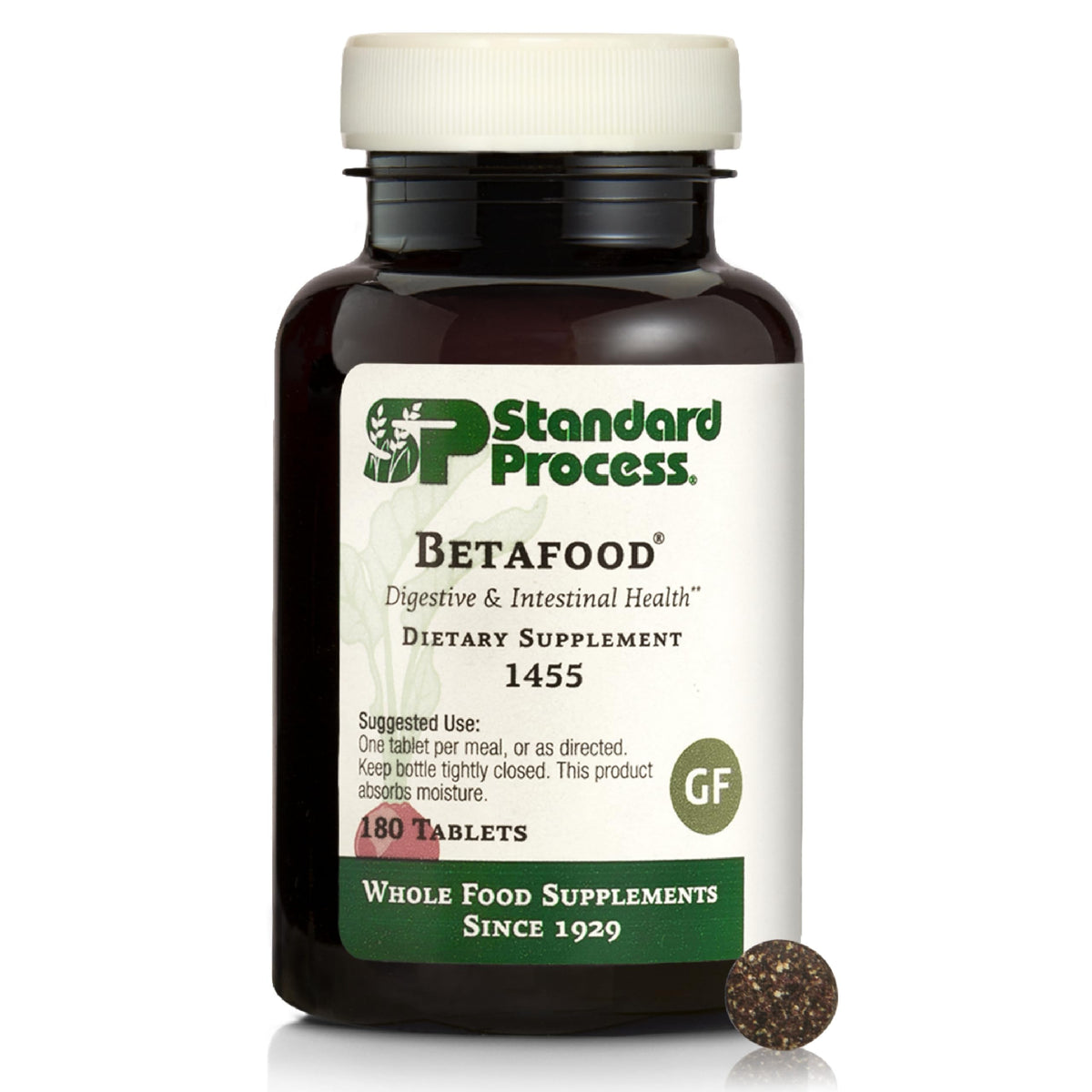 Standard Process Betafood Digestive & Intestinal Supplement - 180 Tablets