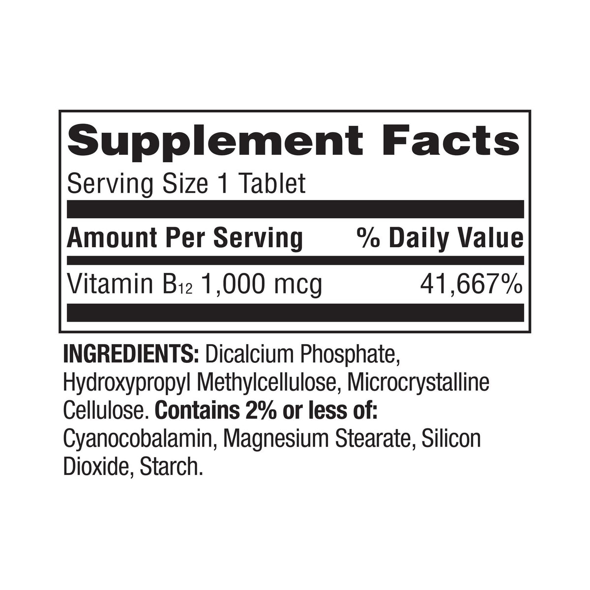 LUAL Spring Valley Vitamin B12 1000 Mcg Timed-Release Tablets - 60 Count - image 3