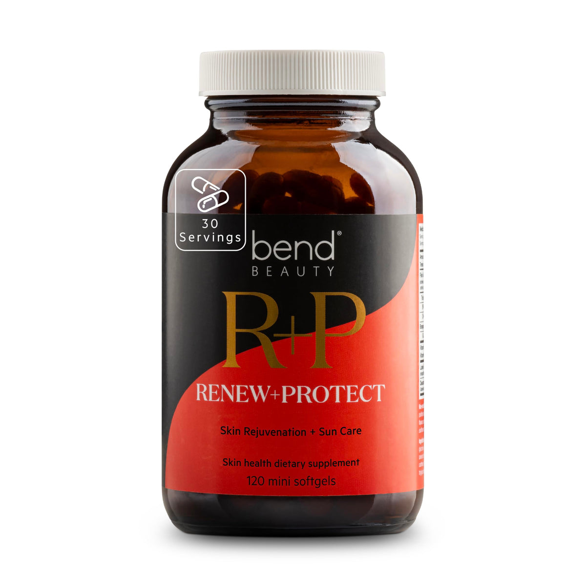 Bend Beauty Renew + Protect Skin Health Dietary Supplement - 120 Softgels