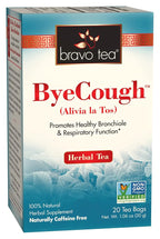 Bravo Tea Bye Cough Herbal Tea Caffeine Free - 120 Tea Bags