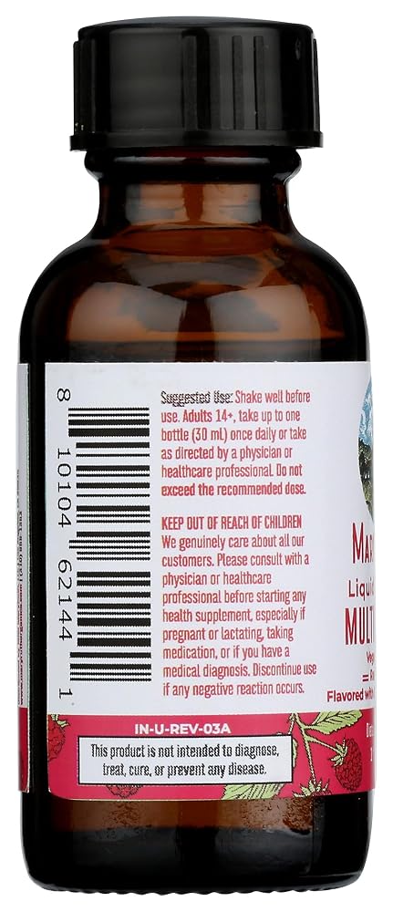 MARYRUTH'S Multivitamin Morning Liquid Raspberry - 1 Fl Oz - image 5