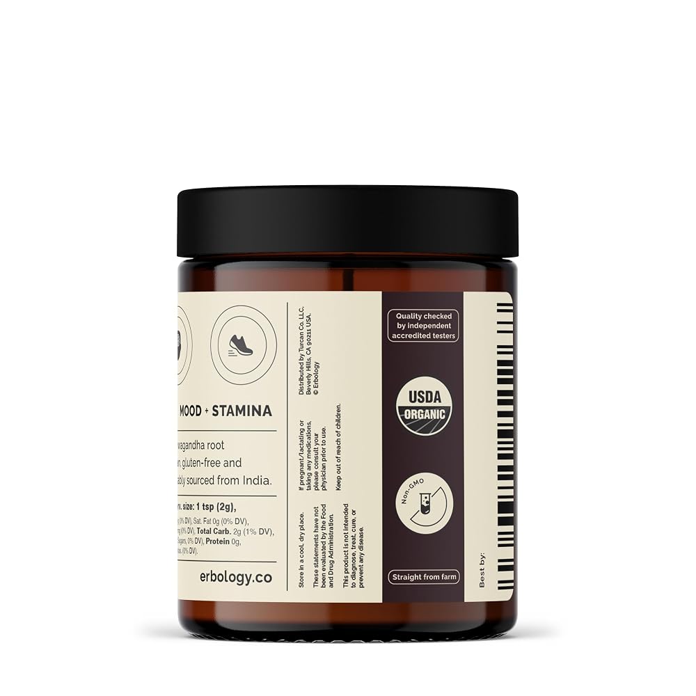 Erbology Organic Ashwagandha Powder for Sleep - 45 Servings - image 6