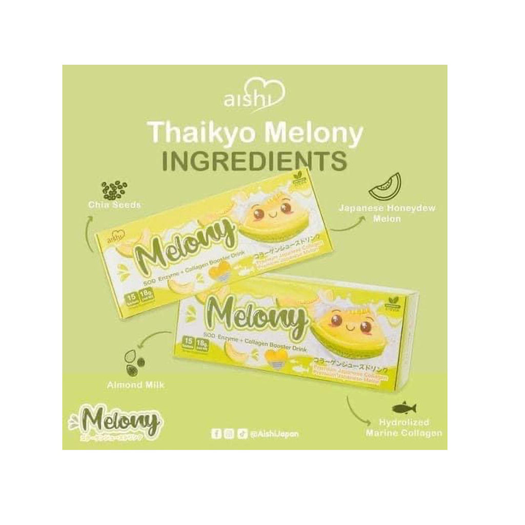 Aishi Premium ThaikYo Melony Collagen Booster Drink - 15 Sachets - image 2