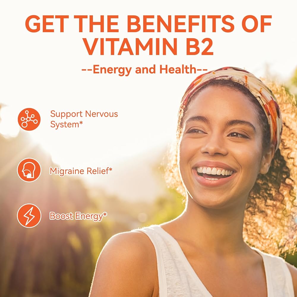 SmildeHeal Vitamin B2 Gummies,Riboflavin 400mg Supplement