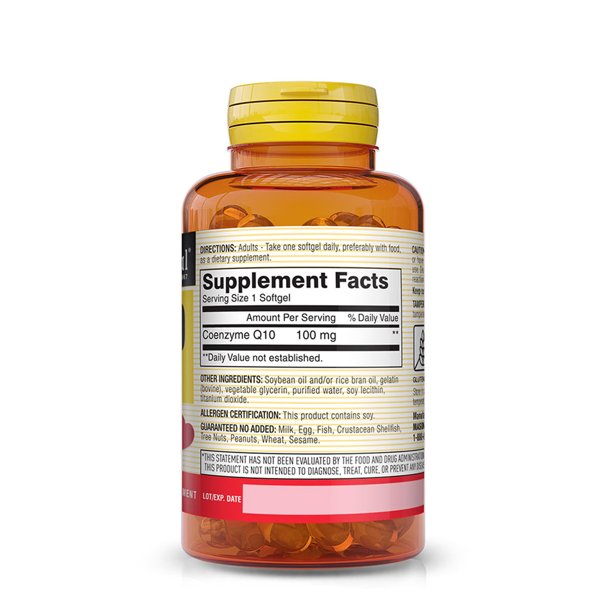 MASON NATURAL Co Q10 100 mg Cardiovascular Support - 30 Softgels - image 2