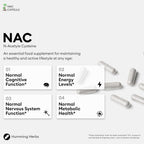 Humming Herbs NAC 450mg with Alpha Lipoic Acid - 90 Vegan Capsules - image 3