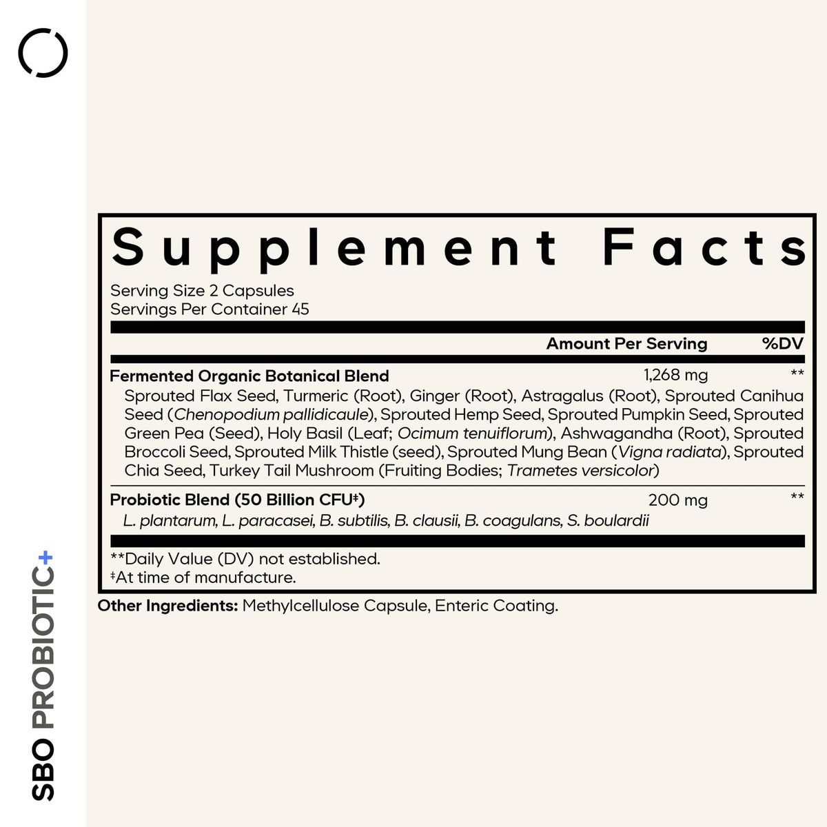 Codeage SBO Probiotics 50 Billion CFUs Multi-Strain - 90 Capsules - image 2