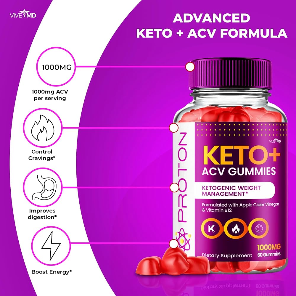 VIVE MD Proton Keto ACV Gummies Advanced Weight Management - 60 Count - image 4