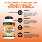 BioSchwartz Turmeric Quercetin with Bromelain - 90 Capsules - image 4