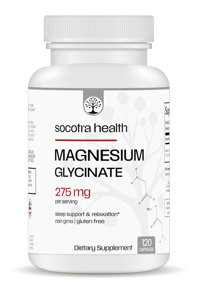 Socotra Health Magnesium Glycinate for Sleep - 120 Capsules