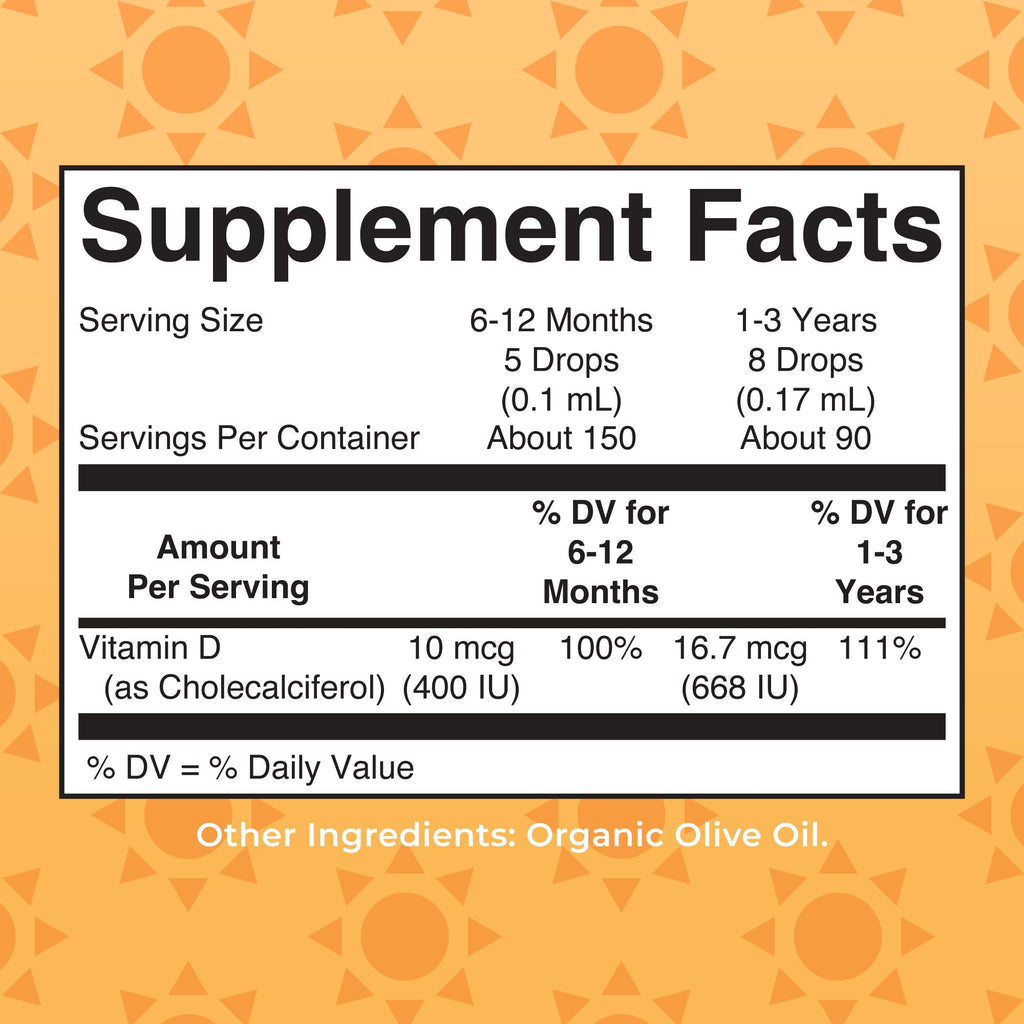 MARYRUTH'S Organic Infant & Toddler Vitamin D3 Liquid Drops - 0.5 oz - image 5