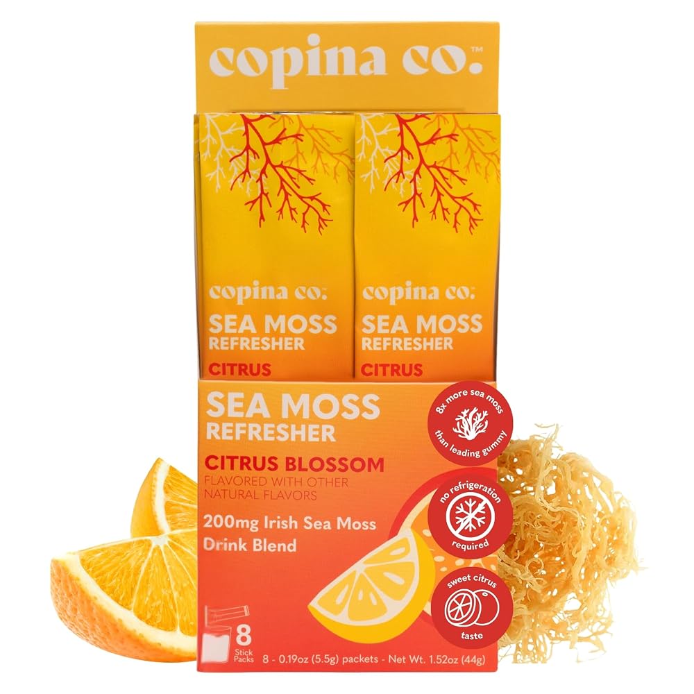 Copina Co. Organic Irish Sea Moss Citrus Blossom - 8 Packets