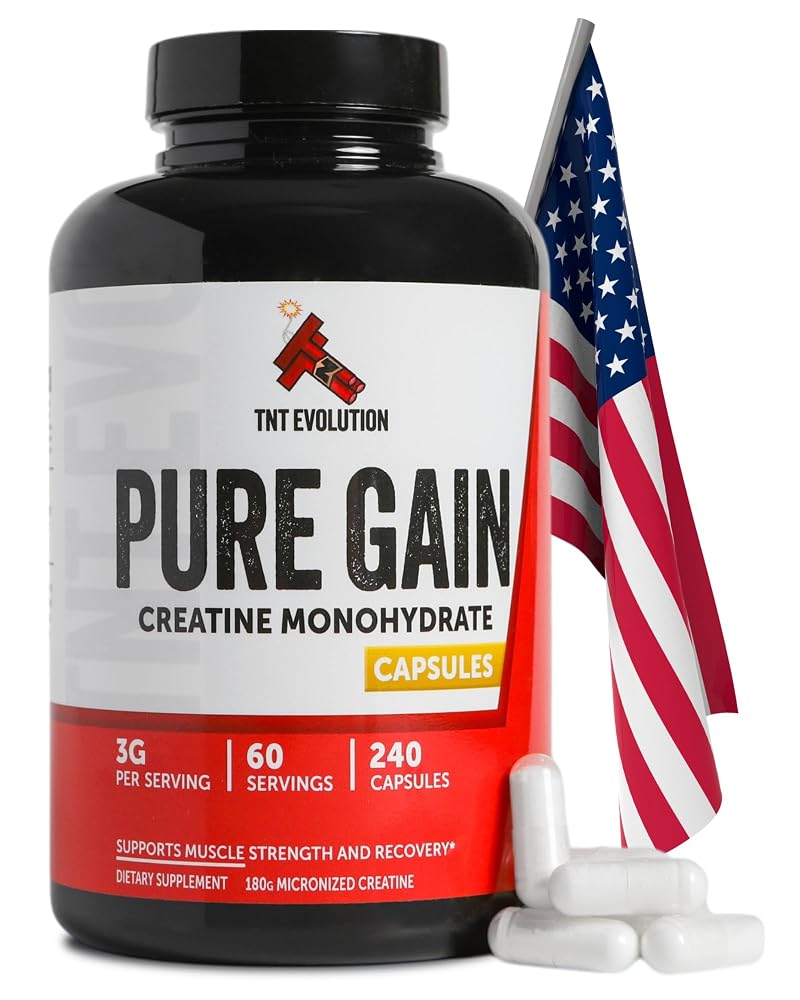 TNT Evolution Creatine Monohydrate Capsules 750mg - 240 Count