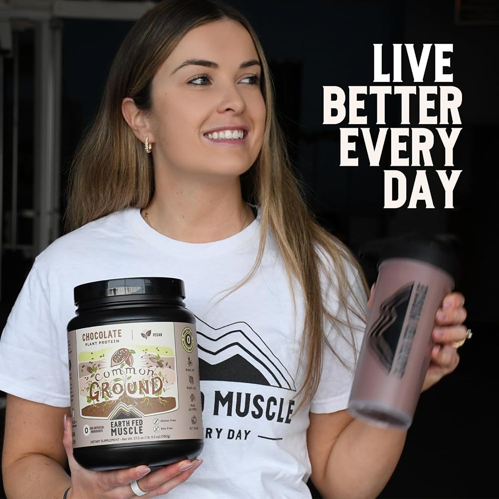 Earth Fed Muscle Common Ground Vegan Protein Powder