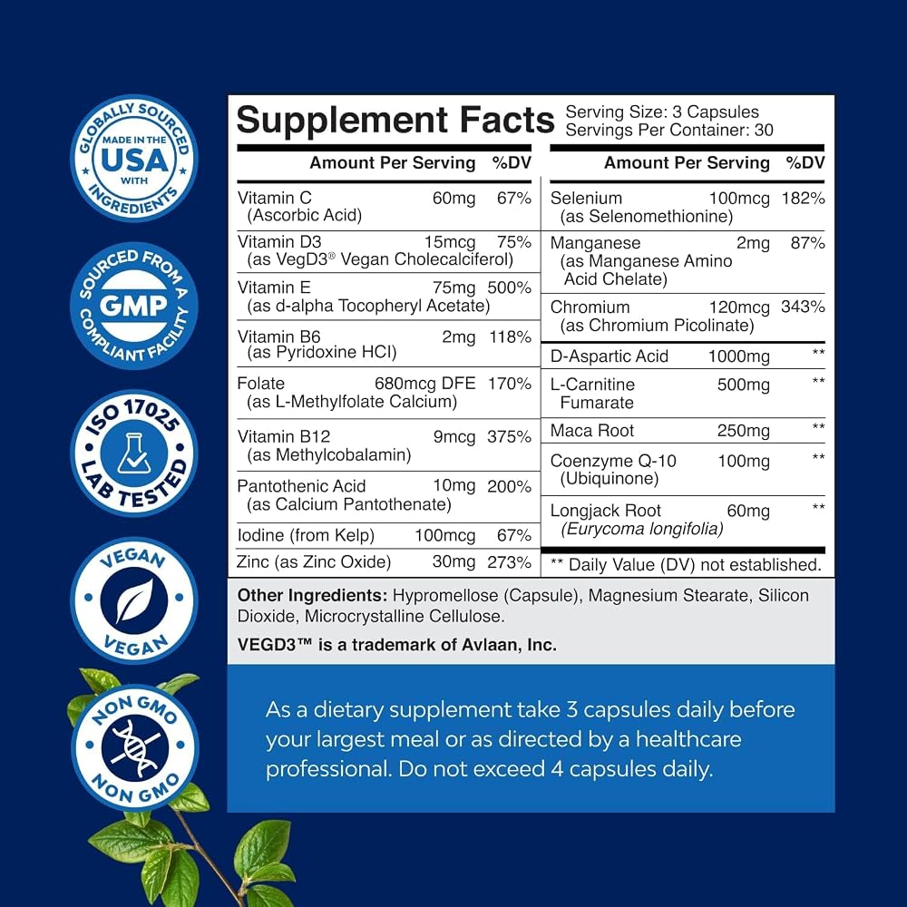 Natures Craft Fertility Supplements - with Prenatal Vitamins