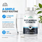 Zespo Potassium Citrate 800mg - 150 Vegetarian Capsules - image 5