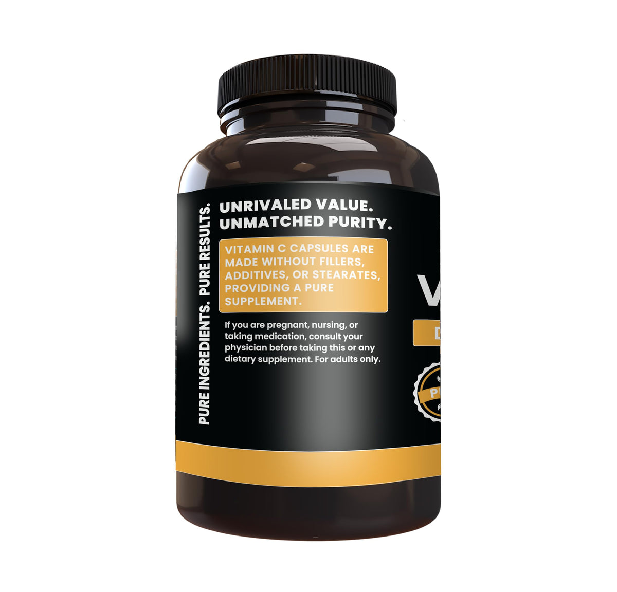 PURE ORIGINAL INGREDIENTS, Vitamin C Powder, Capsules