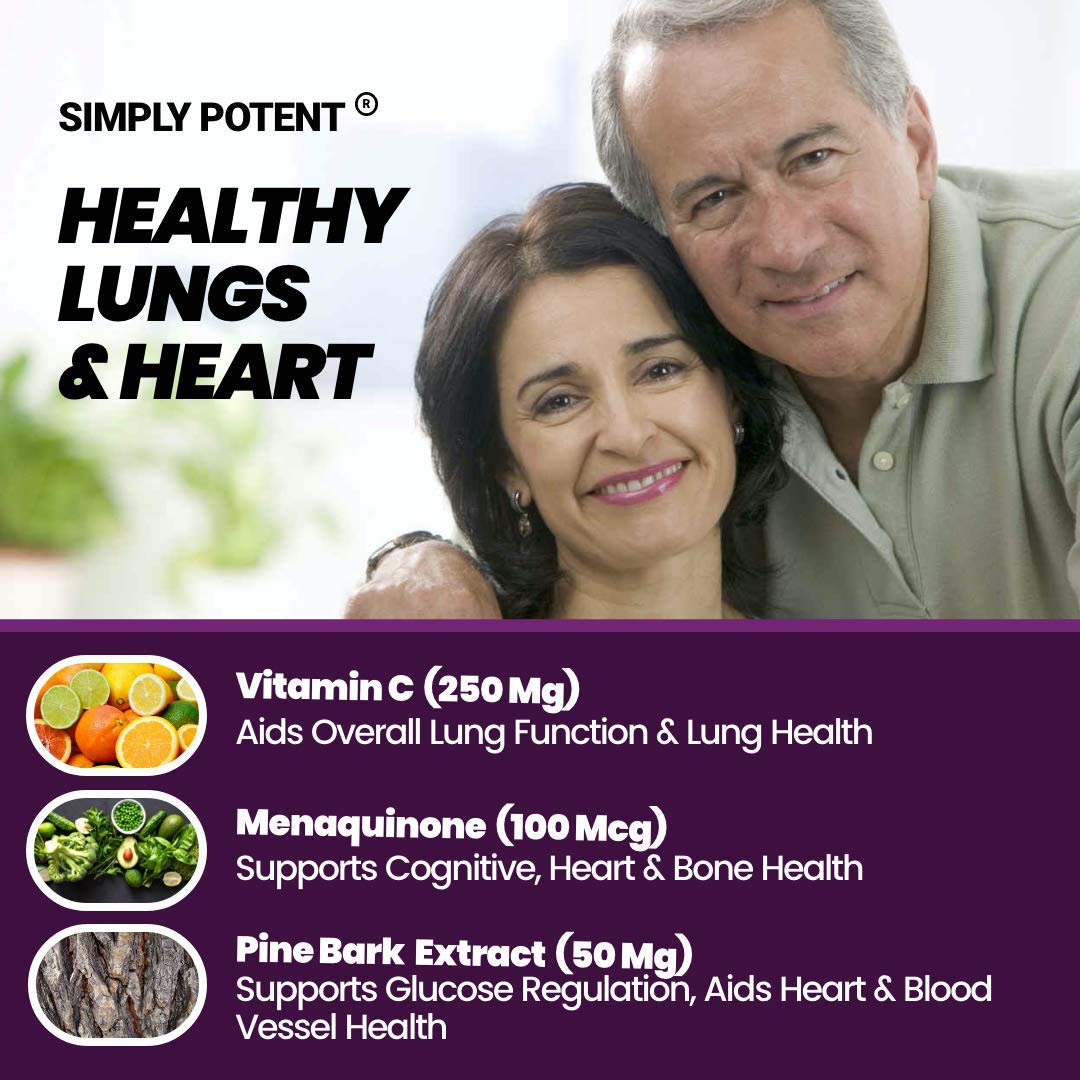 Simply Potent Lung Support Supplement with Cordyceps - 60 Capsules - image 5