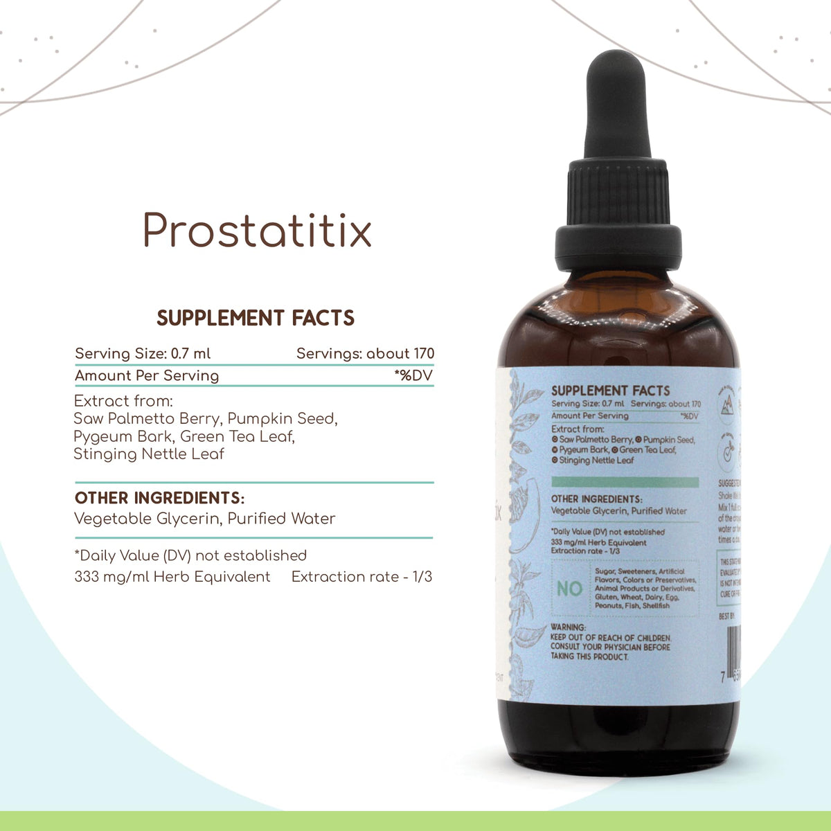 HerbEra Prostatitix B120 Prostate Health Herbal Extract - 4 Fl Oz - image 3