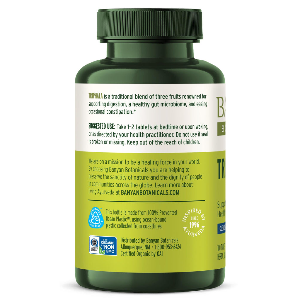 Banyan Botanicals Organic Triphala Tablets - 180 Tablets - image 9