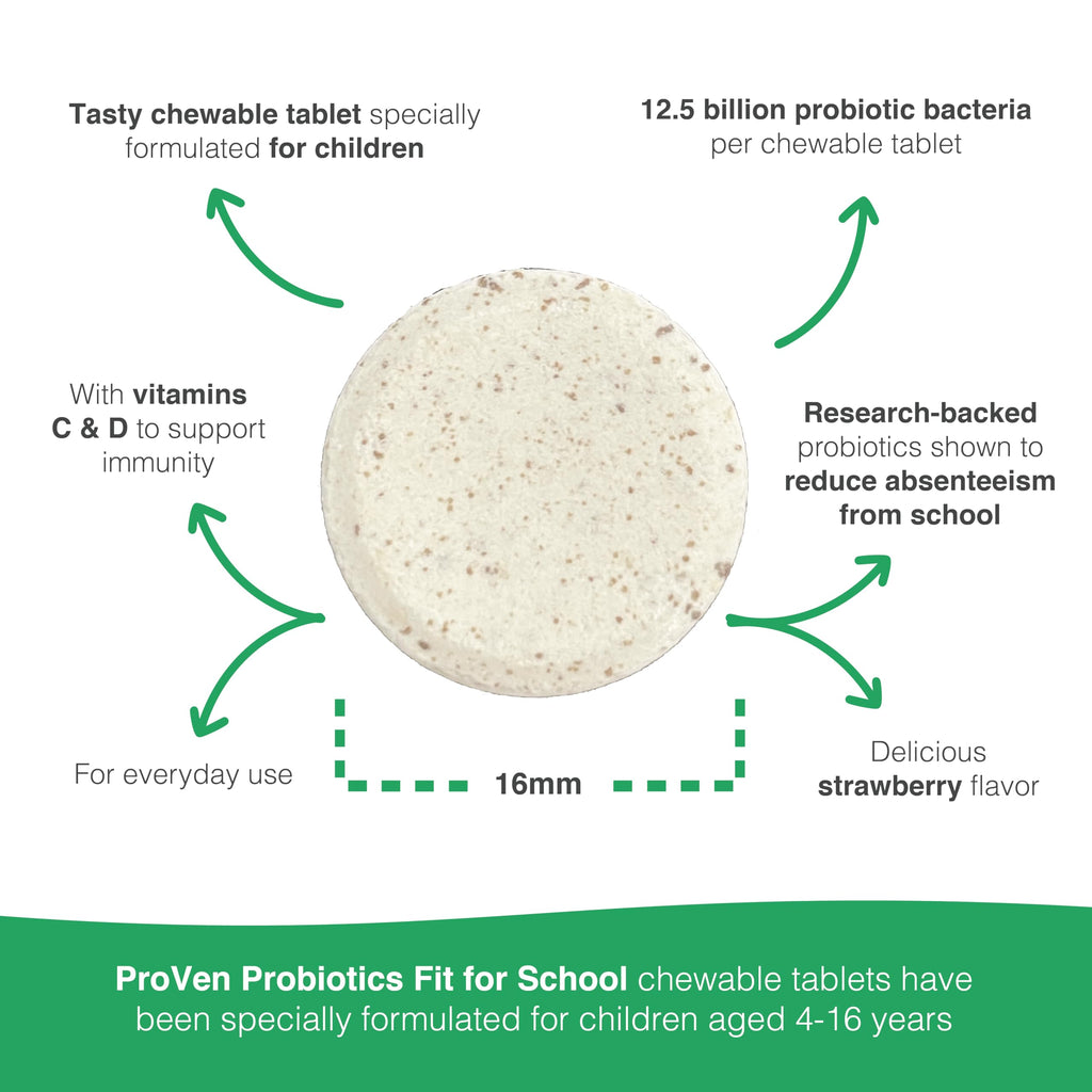 Pro-Ven Fit for School Kids Probiotic Chewables - 30 Tablets - image 4