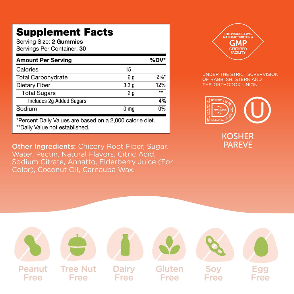 Zahler Chapter One Fiber Gummies for Digestive Health - 60 Count - image 5