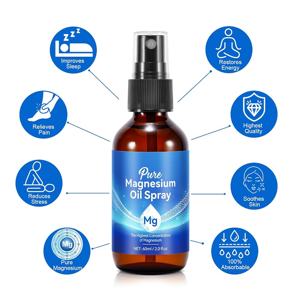 NVXNMSD Magnesium Oil Spray for Feet & Sleep - 4.04 Fl Oz - image 8
