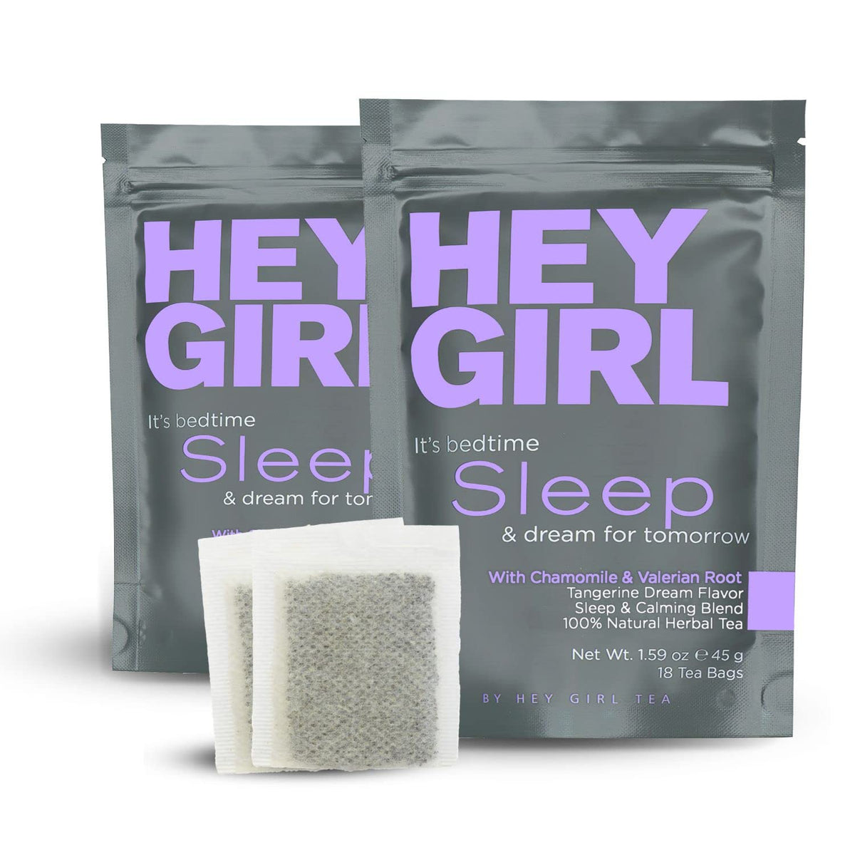 Hey Girl Tea Sleep Tea for Bedtime - Calming Sleepytime Herbal Tea