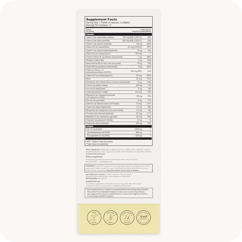 Healthybaby HealthyNest Prenatal Vitamin - Pregnancy Support