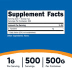 Nutricost L-Tyrosine Powder - Pure L-Tyrosine Powder - 3G Per Serving