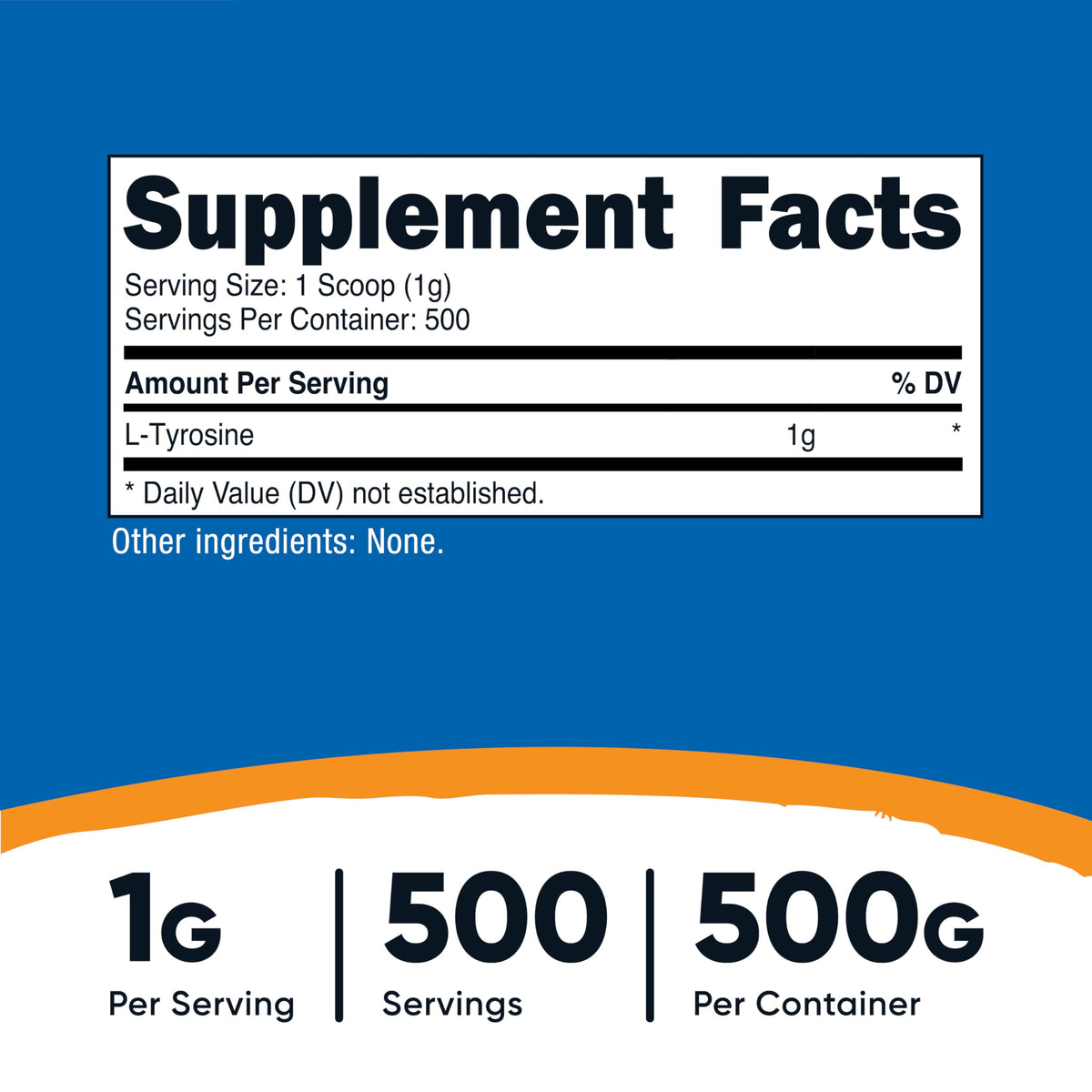 Nutricost L-Tyrosine Powder - Pure L-Tyrosine Powder - 3G Per Serving