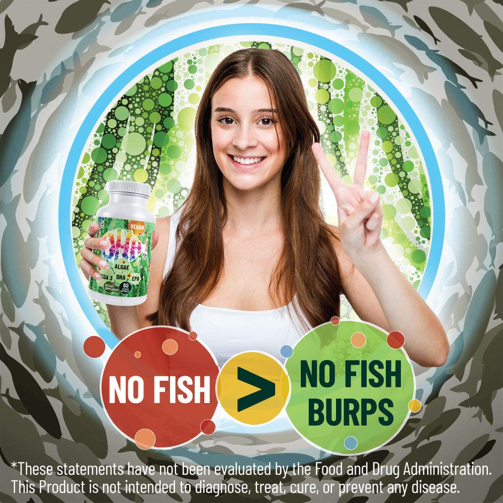 Hippie Farms Vegan Omega 3 Algae Oil with DHA EPA - 60 Capsules - image 5