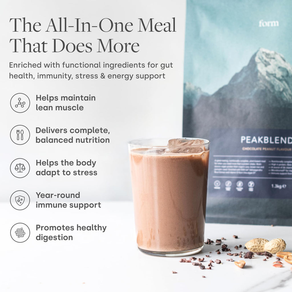 Form Peakblend Vegan Meal Replacement Shake Chocolate Peanut - 1.3kg - image 3