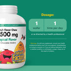 Natural Factors Kids Chewable Vitamin C 500 mg Wafers