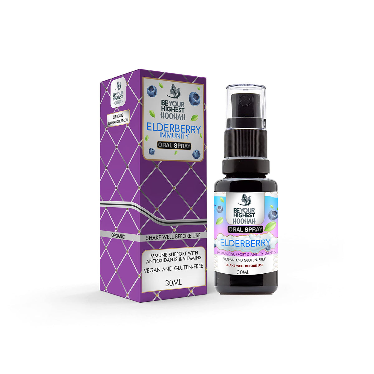 Be Your Highest Organic Elderberry Mushroom Oral Spray - 1 Fl Oz - image 2